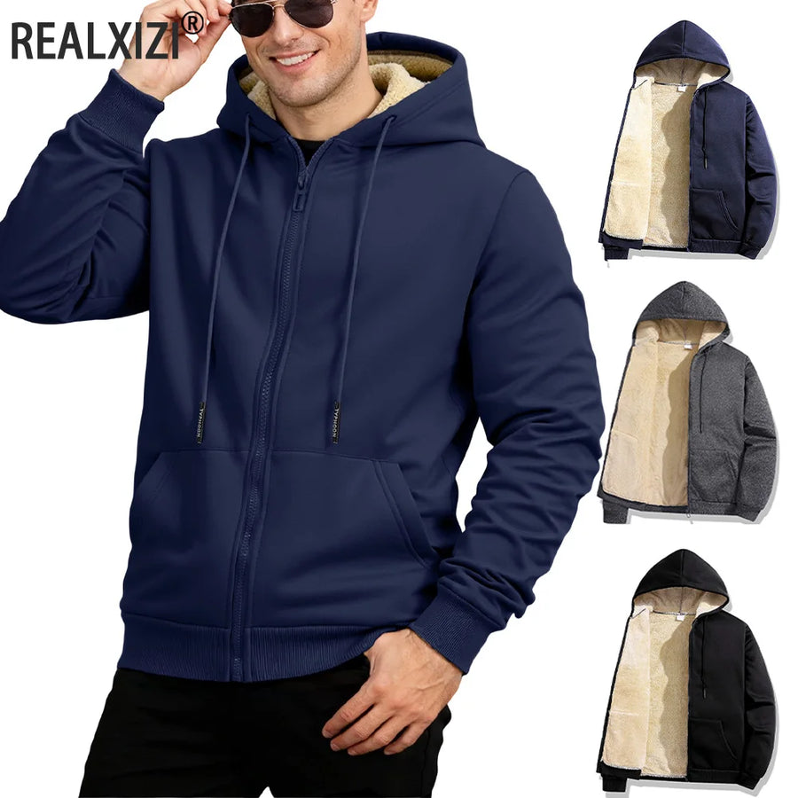 Ovelis Lambswool Zip Hoodie — Cozy-Heavy Shield Against the Cold